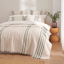 Zabrie Yarn-Dyed Cotton Jacquard Blanket